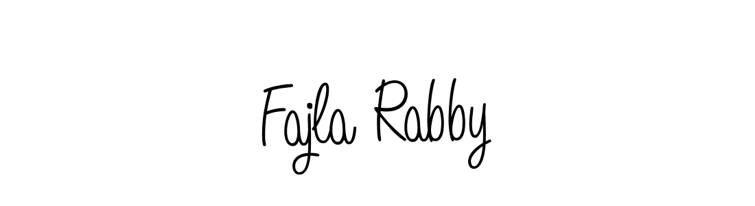 Also we have Fajla Rabby name is the best signature style. Create professional handwritten signature collection using Angelique-Rose-font-FFP autograph style. Fajla Rabby signature style 5 images and pictures png