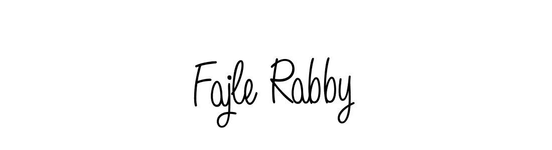 Once you've used our free online signature maker to create your best signature Angelique-Rose-font-FFP style, it's time to enjoy all of the benefits that Fajle Rabby name signing documents. Fajle Rabby signature style 5 images and pictures png