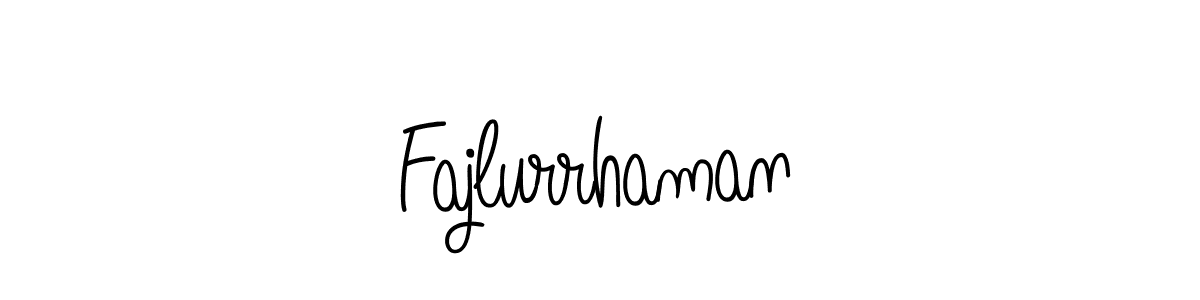 Design your own signature with our free online signature maker. With this signature software, you can create a handwritten (Angelique-Rose-font-FFP) signature for name Fajlurrhaman. Fajlurrhaman signature style 5 images and pictures png