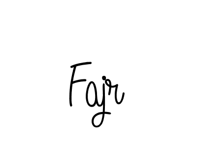 Make a beautiful signature design for name Fajr. With this signature (Angelique-Rose-font-FFP) style, you can create a handwritten signature for free. Fajr signature style 5 images and pictures png