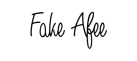 Make a beautiful signature design for name Fake Afee. With this signature (Angelique-Rose-font-FFP) style, you can create a handwritten signature for free. Fake Afee signature style 5 images and pictures png