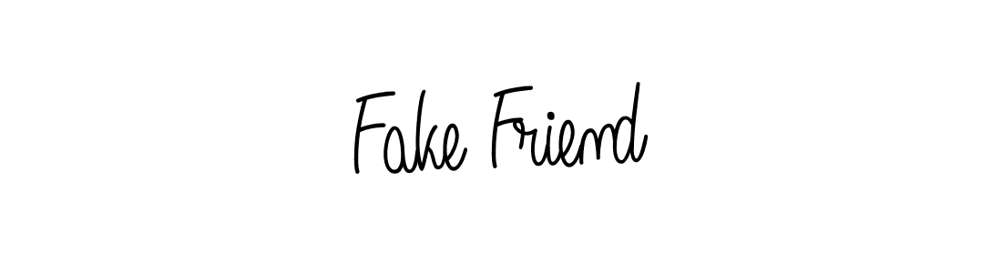 How to make Fake Friend name signature. Use Angelique-Rose-font-FFP style for creating short signs online. This is the latest handwritten sign. Fake Friend signature style 5 images and pictures png