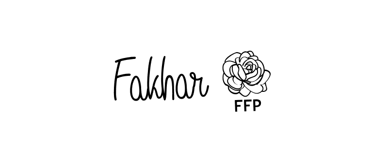 How to Draw Fakhar 7 signature style? Angelique-Rose-font-FFP is a latest design signature styles for name Fakhar 7. Fakhar 7 signature style 5 images and pictures png