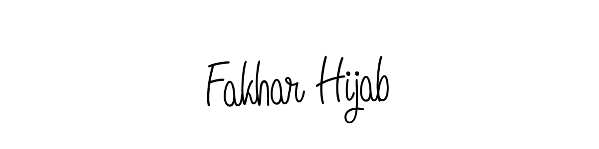 You can use this online signature creator to create a handwritten signature for the name Fakhar Hijab. This is the best online autograph maker. Fakhar Hijab signature style 5 images and pictures png