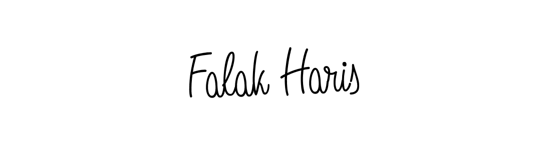 Design your own signature with our free online signature maker. With this signature software, you can create a handwritten (Angelique-Rose-font-FFP) signature for name Falak Haris. Falak Haris signature style 5 images and pictures png
