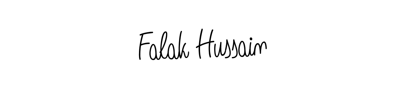 Design your own signature with our free online signature maker. With this signature software, you can create a handwritten (Angelique-Rose-font-FFP) signature for name Falak Hussain. Falak Hussain signature style 5 images and pictures png