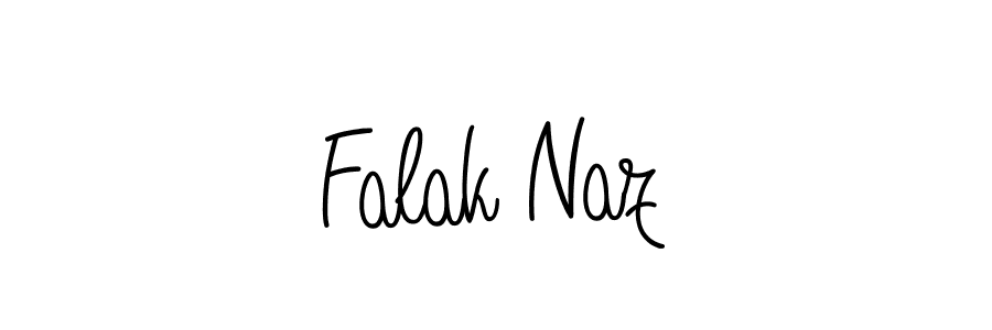 Make a beautiful signature design for name Falak Naz. With this signature (Angelique-Rose-font-FFP) style, you can create a handwritten signature for free. Falak Naz signature style 5 images and pictures png