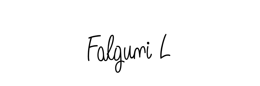 Also You can easily find your signature by using the search form. We will create Falguni L name handwritten signature images for you free of cost using Angelique-Rose-font-FFP sign style. Falguni L signature style 5 images and pictures png