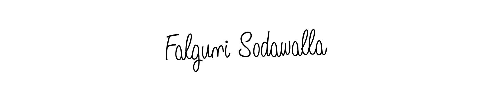 Make a beautiful signature design for name Falguni Sodawalla. With this signature (Angelique-Rose-font-FFP) style, you can create a handwritten signature for free. Falguni Sodawalla signature style 5 images and pictures png