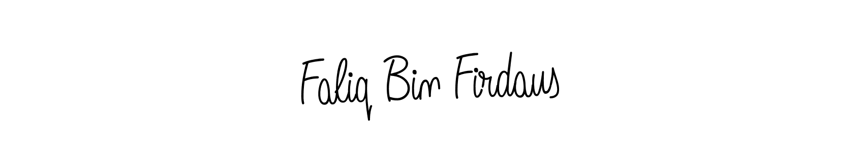 Also You can easily find your signature by using the search form. We will create Faliq Bin Firdaus name handwritten signature images for you free of cost using Angelique-Rose-font-FFP sign style. Faliq Bin Firdaus signature style 5 images and pictures png