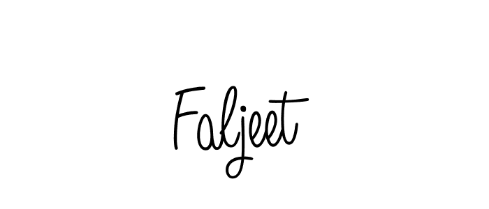 Make a beautiful signature design for name Faljeet. With this signature (Angelique-Rose-font-FFP) style, you can create a handwritten signature for free. Faljeet signature style 5 images and pictures png