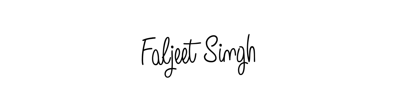 Design your own signature with our free online signature maker. With this signature software, you can create a handwritten (Angelique-Rose-font-FFP) signature for name Faljeet Singh. Faljeet Singh signature style 5 images and pictures png