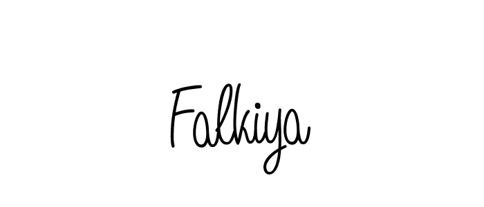The best way (Angelique-Rose-font-FFP) to make a short signature is to pick only two or three words in your name. The name Falkiya include a total of six letters. For converting this name. Falkiya signature style 5 images and pictures png
