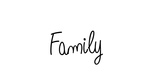 Design your own signature with our free online signature maker. With this signature software, you can create a handwritten (Angelique-Rose-font-FFP) signature for name Family. Family signature style 5 images and pictures png