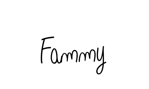 You should practise on your own different ways (Angelique-Rose-font-FFP) to write your name (Fammy) in signature. don't let someone else do it for you. Fammy signature style 5 images and pictures png