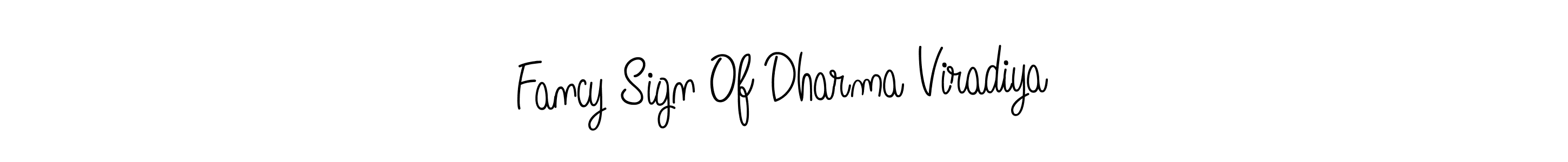 Create a beautiful signature design for name Fancy Sign Of Dharma Viradiya. With this signature (Angelique-Rose-font-FFP) fonts, you can make a handwritten signature for free. Fancy Sign Of Dharma Viradiya signature style 5 images and pictures png