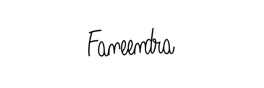 Use a signature maker to create a handwritten signature online. With this signature software, you can design (Angelique-Rose-font-FFP) your own signature for name Faneendra. Faneendra signature style 5 images and pictures png