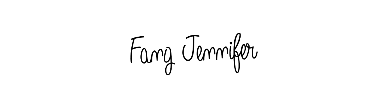 if you are searching for the best signature style for your name Fang Jennifer. so please give up your signature search. here we have designed multiple signature styles  using Angelique-Rose-font-FFP. Fang Jennifer signature style 5 images and pictures png