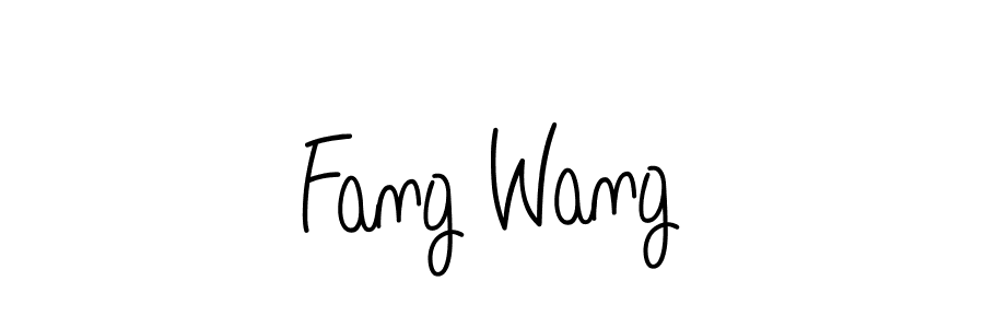 Design your own signature with our free online signature maker. With this signature software, you can create a handwritten (Angelique-Rose-font-FFP) signature for name Fang Wang. Fang Wang signature style 5 images and pictures png