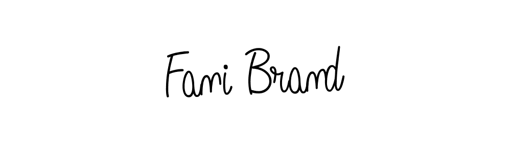 Make a beautiful signature design for name Fani Brand. Use this online signature maker to create a handwritten signature for free. Fani Brand signature style 5 images and pictures png