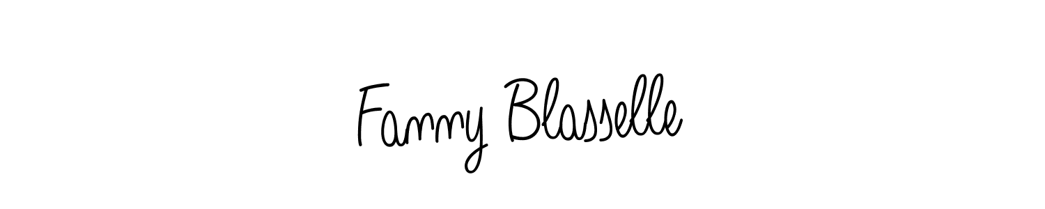 Design your own signature with our free online signature maker. With this signature software, you can create a handwritten (Angelique-Rose-font-FFP) signature for name Fanny Blasselle. Fanny Blasselle signature style 5 images and pictures png