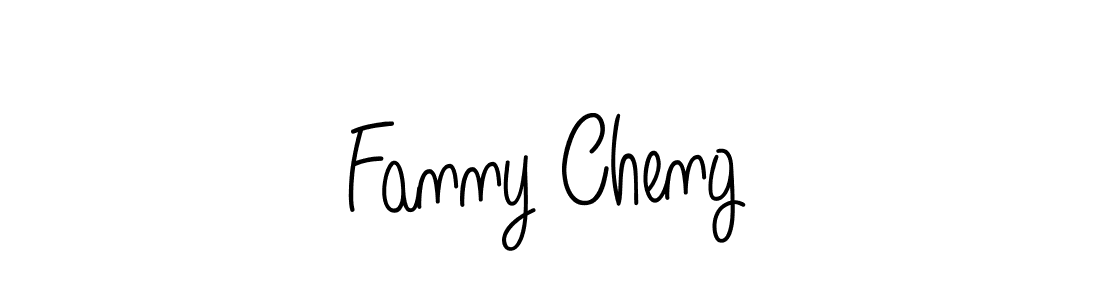Make a beautiful signature design for name Fanny Cheng. With this signature (Angelique-Rose-font-FFP) style, you can create a handwritten signature for free. Fanny Cheng signature style 5 images and pictures png