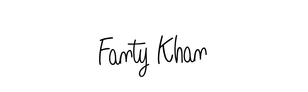 How to make Fanty Khan name signature. Use Angelique-Rose-font-FFP style for creating short signs online. This is the latest handwritten sign. Fanty Khan signature style 5 images and pictures png