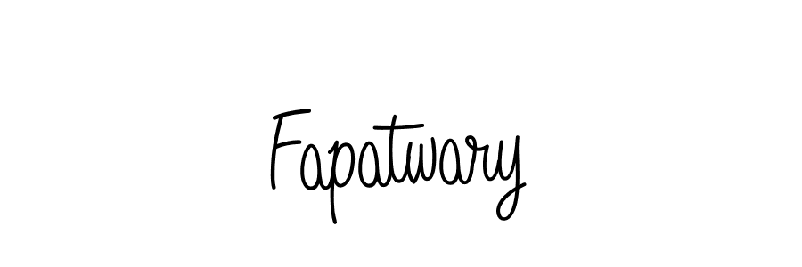 Make a beautiful signature design for name Fapatwary. With this signature (Angelique-Rose-font-FFP) style, you can create a handwritten signature for free. Fapatwary signature style 5 images and pictures png