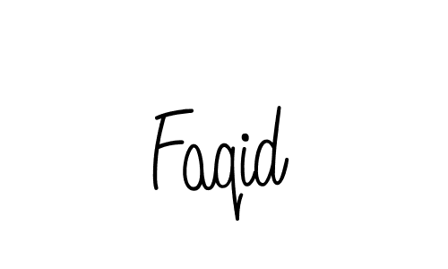 How to make Faqid name signature. Use Angelique-Rose-font-FFP style for creating short signs online. This is the latest handwritten sign. Faqid signature style 5 images and pictures png