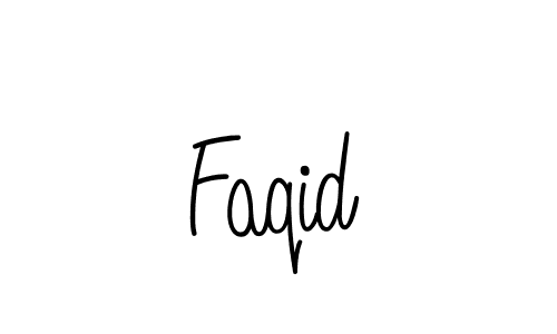 Design your own signature with our free online signature maker. With this signature software, you can create a handwritten (Angelique-Rose-font-FFP) signature for name Faqid. Faqid signature style 5 images and pictures png