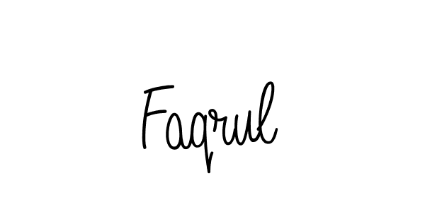 You should practise on your own different ways (Angelique-Rose-font-FFP) to write your name (Faqrul) in signature. don't let someone else do it for you. Faqrul signature style 5 images and pictures png