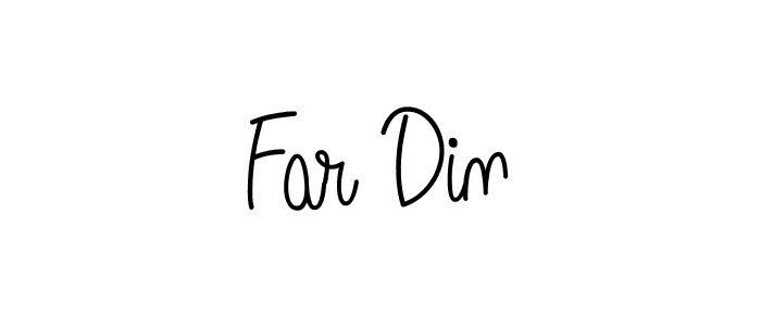 Check out images of Autograph of Far Din name. Actor Far Din Signature Style. Angelique-Rose-font-FFP is a professional sign style online. Far Din signature style 5 images and pictures png