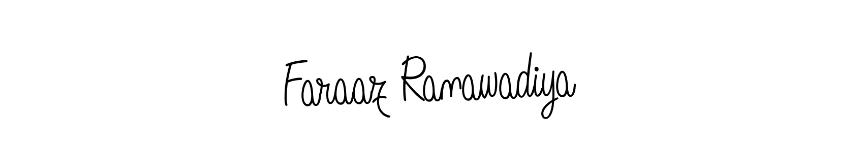 Make a beautiful signature design for name Faraaz Ranawadiya. Use this online signature maker to create a handwritten signature for free. Faraaz Ranawadiya signature style 5 images and pictures png