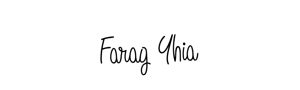 Design your own signature with our free online signature maker. With this signature software, you can create a handwritten (Angelique-Rose-font-FFP) signature for name Farag Yhia. Farag Yhia signature style 5 images and pictures png