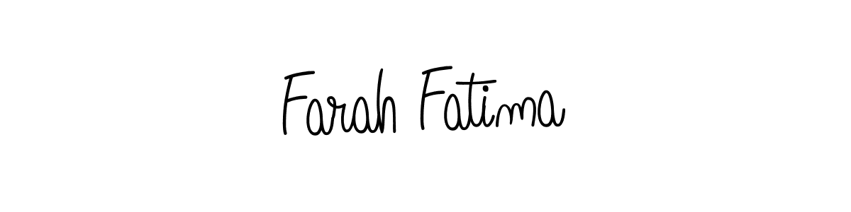 You should practise on your own different ways (Angelique-Rose-font-FFP) to write your name (Farah Fatima) in signature. don't let someone else do it for you. Farah Fatima signature style 5 images and pictures png