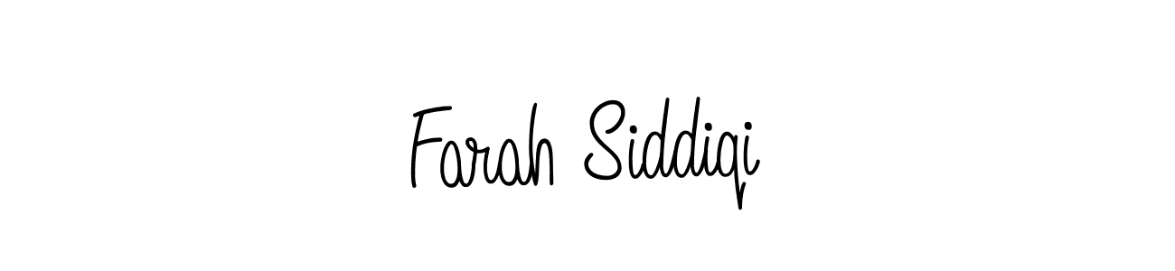 Farah Siddiqi stylish signature style. Best Handwritten Sign (Angelique-Rose-font-FFP) for my name. Handwritten Signature Collection Ideas for my name Farah Siddiqi. Farah Siddiqi signature style 5 images and pictures png