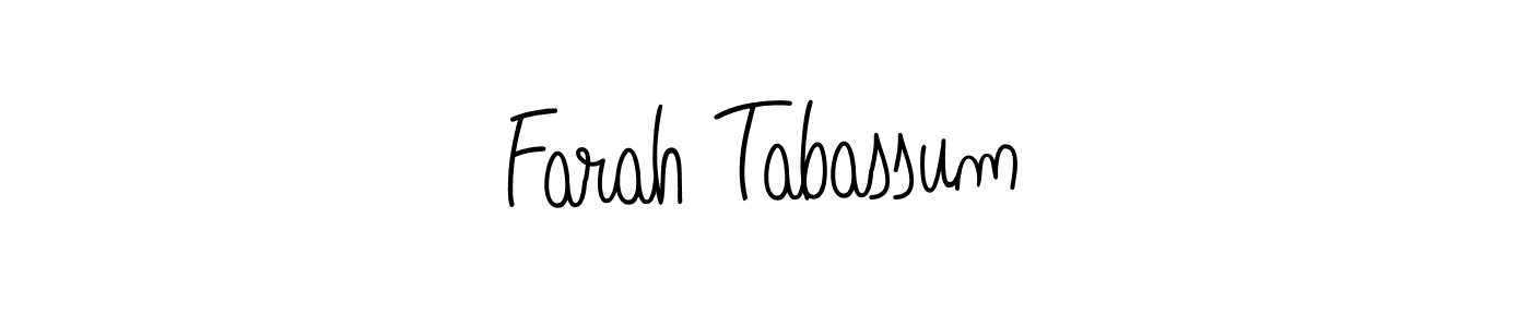 Also we have Farah Tabassum name is the best signature style. Create professional handwritten signature collection using Angelique-Rose-font-FFP autograph style. Farah Tabassum signature style 5 images and pictures png