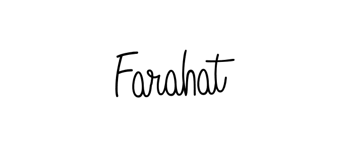 The best way (Angelique-Rose-font-FFP) to make a short signature is to pick only two or three words in your name. The name Farahat include a total of six letters. For converting this name. Farahat signature style 5 images and pictures png