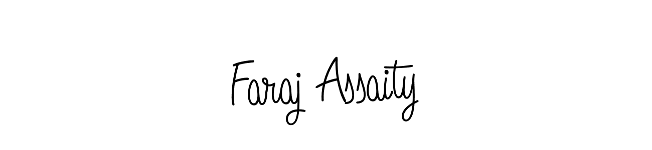 How to Draw Faraj Assaity signature style? Angelique-Rose-font-FFP is a latest design signature styles for name Faraj Assaity. Faraj Assaity signature style 5 images and pictures png