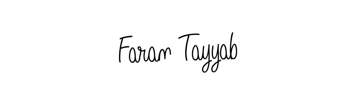 Faran Tayyab stylish signature style. Best Handwritten Sign (Angelique-Rose-font-FFP) for my name. Handwritten Signature Collection Ideas for my name Faran Tayyab. Faran Tayyab signature style 5 images and pictures png