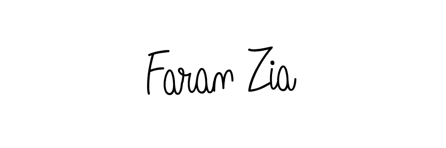 Faran Zia stylish signature style. Best Handwritten Sign (Angelique-Rose-font-FFP) for my name. Handwritten Signature Collection Ideas for my name Faran Zia. Faran Zia signature style 5 images and pictures png