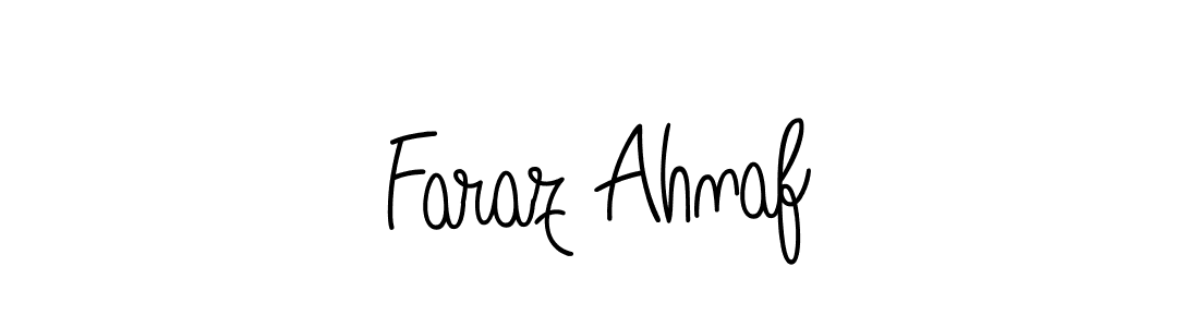 Create a beautiful signature design for name Faraz Ahnaf. With this signature (Angelique-Rose-font-FFP) fonts, you can make a handwritten signature for free. Faraz Ahnaf signature style 5 images and pictures png