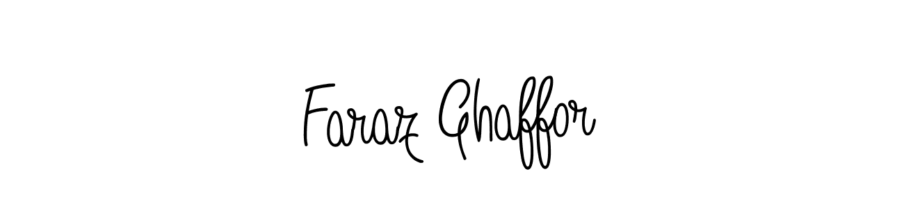 Make a beautiful signature design for name Faraz Ghaffor. With this signature (Angelique-Rose-font-FFP) style, you can create a handwritten signature for free. Faraz Ghaffor signature style 5 images and pictures png