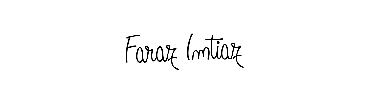 You should practise on your own different ways (Angelique-Rose-font-FFP) to write your name (Faraz Imtiaz) in signature. don't let someone else do it for you. Faraz Imtiaz signature style 5 images and pictures png