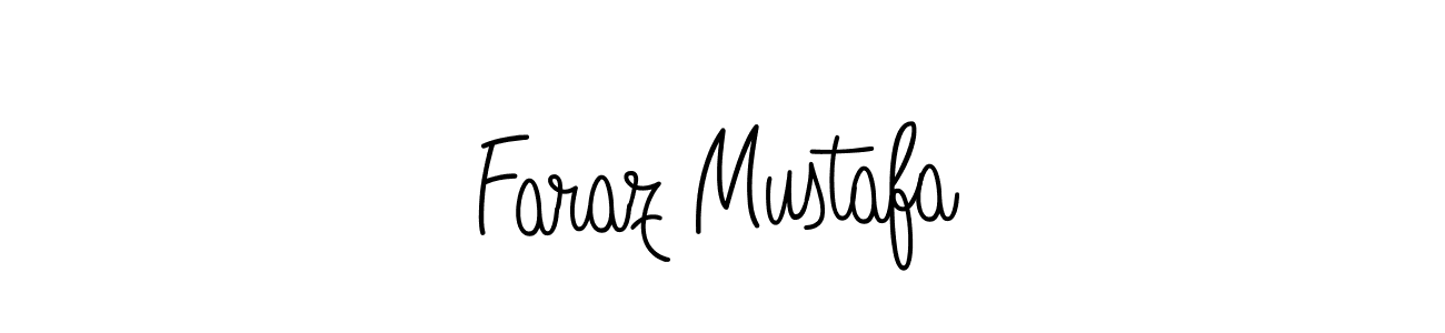 Design your own signature with our free online signature maker. With this signature software, you can create a handwritten (Angelique-Rose-font-FFP) signature for name Faraz Mustafa. Faraz Mustafa signature style 5 images and pictures png