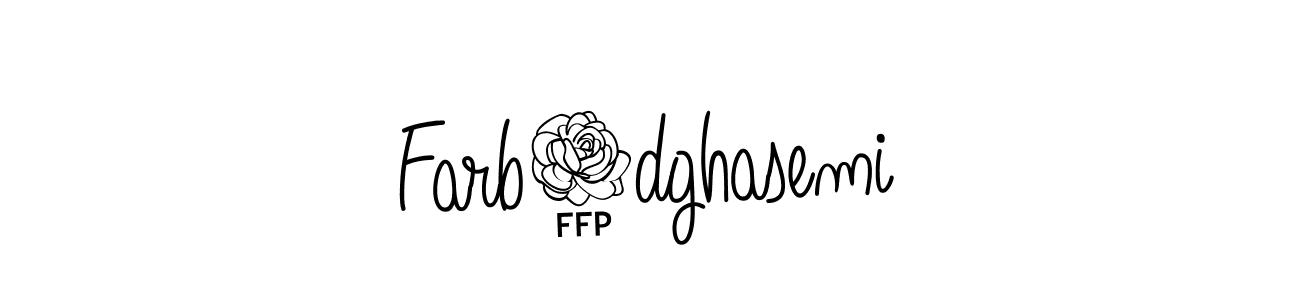 Create a beautiful signature design for name Farb0dghasemi. With this signature (Angelique-Rose-font-FFP) fonts, you can make a handwritten signature for free. Farb0dghasemi signature style 5 images and pictures png