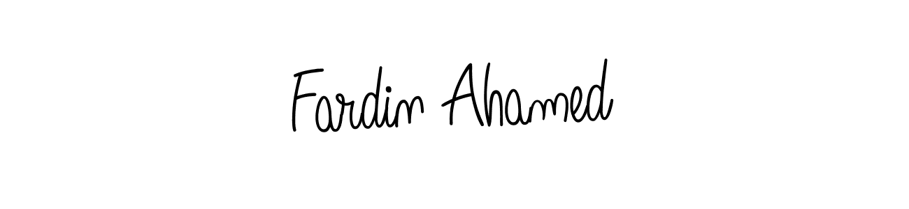 Make a beautiful signature design for name Fardin Ahamed. With this signature (Angelique-Rose-font-FFP) style, you can create a handwritten signature for free. Fardin Ahamed signature style 5 images and pictures png