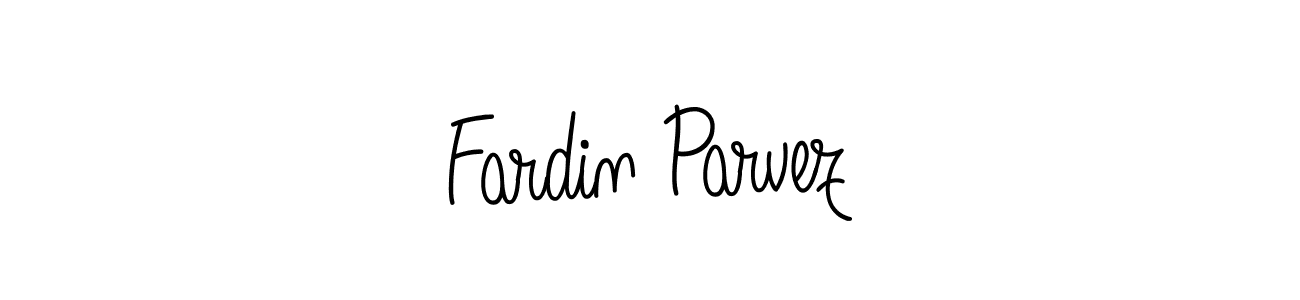 Create a beautiful signature design for name Fardin Parvez. With this signature (Angelique-Rose-font-FFP) fonts, you can make a handwritten signature for free. Fardin Parvez signature style 5 images and pictures png