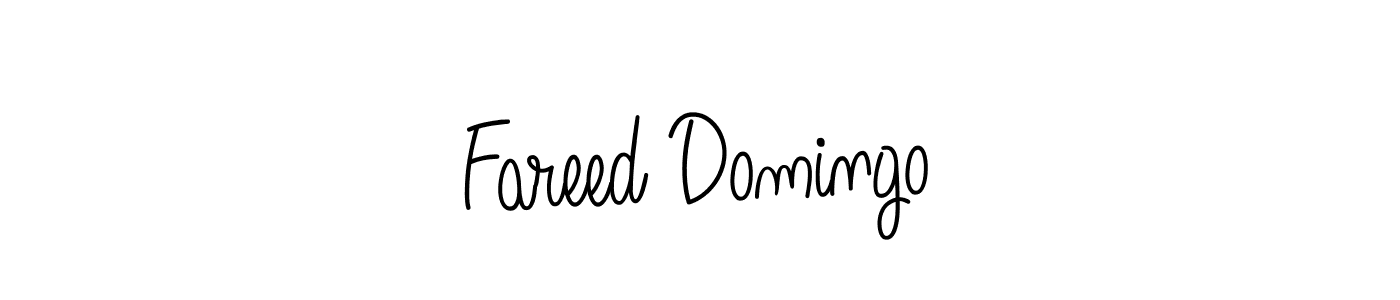 Angelique-Rose-font-FFP is a professional signature style that is perfect for those who want to add a touch of class to their signature. It is also a great choice for those who want to make their signature more unique. Get Fareed Domingo name to fancy signature for free. Fareed Domingo signature style 5 images and pictures png