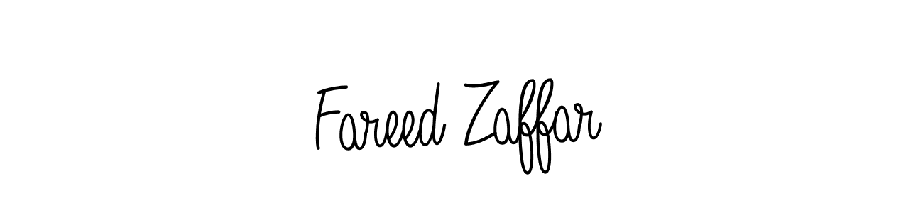 How to make Fareed Zaffar name signature. Use Angelique-Rose-font-FFP style for creating short signs online. This is the latest handwritten sign. Fareed Zaffar signature style 5 images and pictures png